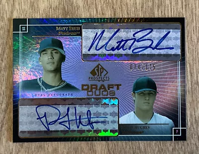 2004 SP Prospects PHILIP PHIL HUGHES MATT BUSH Draft Duos Dual Auto RC #/175 • $16.95