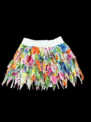 Jakioo Monnalisa Girl's Skirt Handkerchief Ruffle Multi Tie Dye Pull On Size 8 • $32.29
