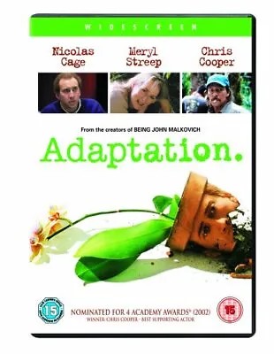 Adaptation DVD (2008) Nicolas Cage Jonze (DIR) Cert 15 FREE Shipping Save £s • £2.21