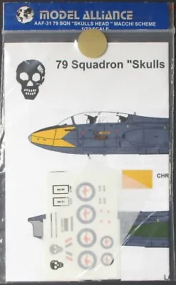 Model Alliance 1/72nd Scale 79 Squadron Skulls Head Macchi Scheme Decal Sheet • $23