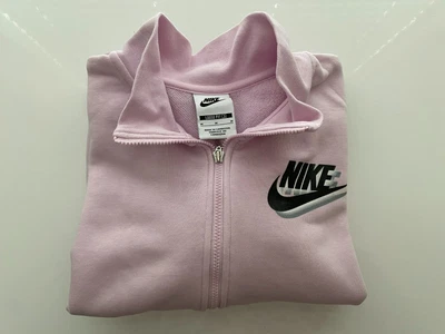 £9.99 • Buy Nike Ladies Light Pink Zip Up Loose Fit Long Sleeved Top - Size Medium