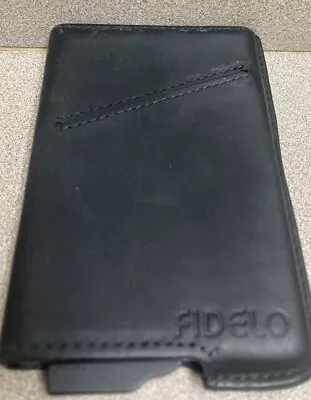 Fidelo Men's Minimalist Slim Black Wallet Slots Front & Back • $11.95