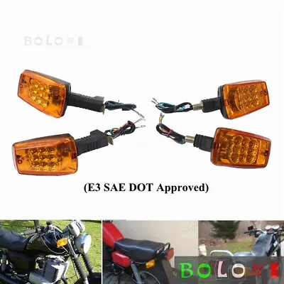 Motorcycle DOT Approved Front Rear LED Turn Signal Light Blinker For MZ ETZ 251 • $30.35