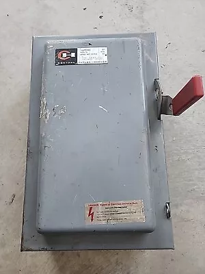 Cutler Hammer 4105H332H 60 Amp 600 Volt 3PH 3W Vintage Disconnect (OS) • $40