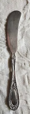 1 1835 R Wallace 6 1/8   Blossom Silver Plate Butter Knife Knives Pat 1809 • $15