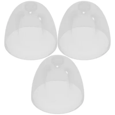  3 Pcs Transparent Feeding Bottles Lids Replacement Milk Bottle Caps Plastic • £6.14