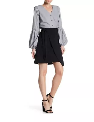 ECI New York Women's A Line Knee Length Wrinkle Resistant Skirt Black • $24.49