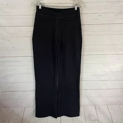 Ibex Womens Izzi Merino Wool Blend Knit Pants Sz Medium Gray Pull On 27x32.5 • $79