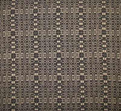 $11.95 • Buy Primitive Antique Vtg Style Black Linen Cotton Woven COVERLET RUNNER RQ22BSR