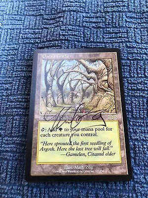 Gaeas Cradle Urza’s Saga Signed By Artist Mark Zug NM Condition • $800