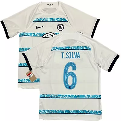 2022/23 Chelsea UCL Away Jersey #6 T. Silva Large Nike Soccer Cup Version NEW • $99