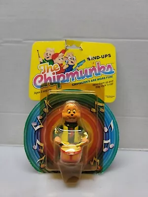 NOS Alvin And The Chipmunks Wind Up Toys THEODORE Band 1984 Vintage 5” Tall    • $11.99