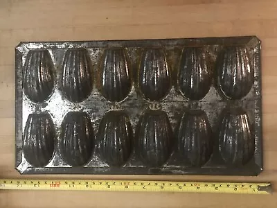 Vintage Metal Madeleine Madeline Mold Cookie Tray • $15