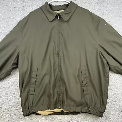 Orvis Coat Mens Extra Large Green Full Zip Pockets Mesh Lined Fishing Outdoor  • $18.58