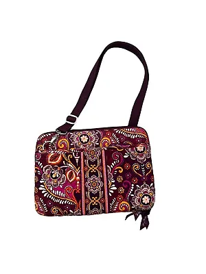 Vera Bradley Carnaby Ipad Tablet Hard Cover Case Adj. Strap Fuchsia Pink Floral • $13.49