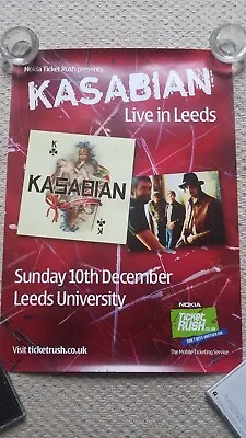 Kasabian Live In Leeds Uniposter Empire Tour  First No Tickets Just Tel Code  • £19.99