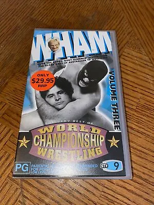 WHAM World Championship Wrestling Vol.3 On VHS Cassette Tape WCW WWE WWF • $9.99