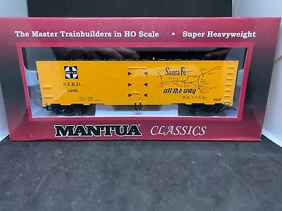 MANTUA CLASSICS/MRC  41' STEEL REFRIGERATOR CAR SANTA FE #3466 HO SCALE New • $15.25