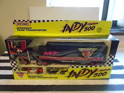 Matchbox Superfast Indy 500 Speedway Team Transporter Gift Set New Old Stock Uk! • $37.29