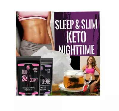 KETO TEA TOX ✶10 &20 DAY/NIGHT DETOX✶ EXTREME WEIGHT LOSS DIET Slimming BURN FAT • £7.49
