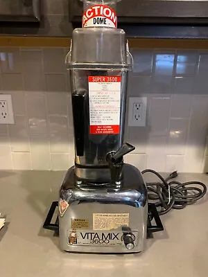 Vintage VitaMix Mixer Super 3600 Action Dome Spigot Juicer Blender Works Great!! • $84.90