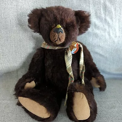 Joan Woessner  Jason  Fully Articulated 13  Mohair Bee Bear 7 Of 100 Rare Signed • $99.99