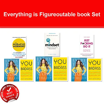 Everything Is Figureoutable Book Set You Are A Badass Mindset Miracle Morning • £11.03