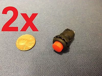 2 Pieces  Momentary 12mm Red Pushbutton Switch Round Push Button 12v On Off B14 • $8.49