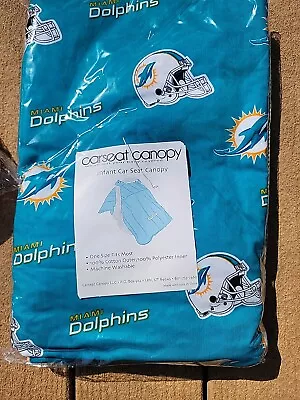 5 Piece Infant Car Seat Cover Kit Miami Dolphins • $22.50