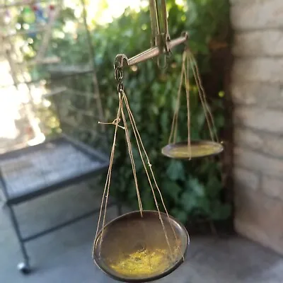 Small Antique Gold Or Coin Handheld Balance Scale With Original Box  • $65