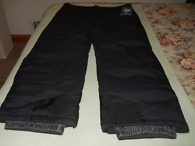 White Sierra Men's Black Toboggan Insulated Ski Snowboard Pants Size Medium -nwt • $12.50