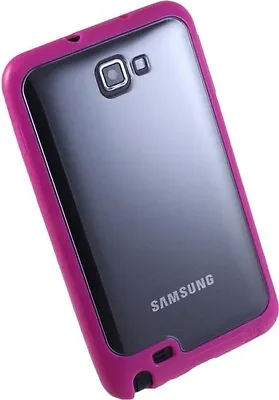 PINK CLEAR AQUAFLEX TPU SKIN CASE COVER FOR SAMSUNG GALAXY NOTE 1st GEN • $9.95