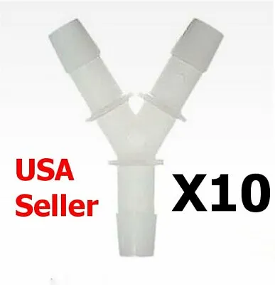 10 Pc Masterflex Y Type Tubing Connector 3/16  Tubing ID Polypropylene L/S 15-25 • $8.99