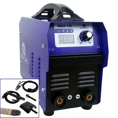 Mma 140a Inverter Dc Welder Arc Stick Portable Welding Machine Kit + Electrodes • £63.99