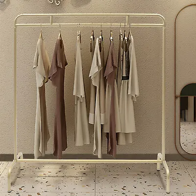 135cm Metal Garment Rack Clothes Hanger Freestanding Clothing Hanging Rail Rack • $65.55