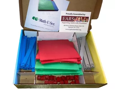 Math U See Manipulatives Algebra Decimal Insert Kit - Excellent Condition • $15