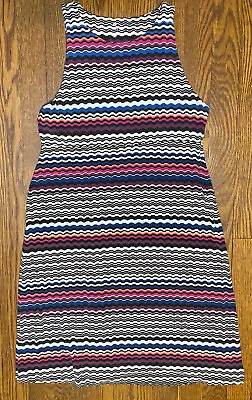 $17 • Buy Womens, Athleta, Size SP Wavy Striped Sleeveless Santorini Athleisure Dress
