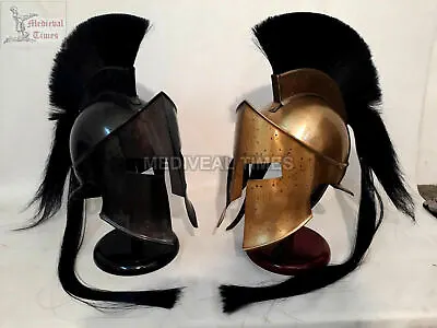 Set Of 2 King 300 Leonidas Spartan Helmet Warrior Costume Medieval Halloween • $194.90