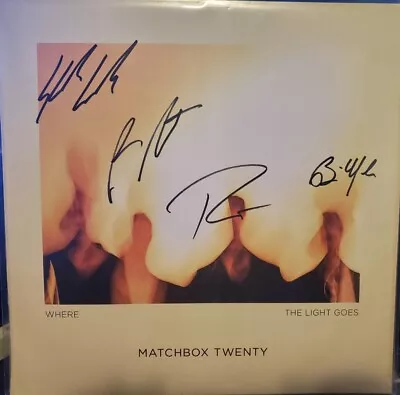 MATCHBOX TWENTY Where The Light Goes NEW VINYL - AUTOGRAPH SIGNED ALBUM ART • $26.99