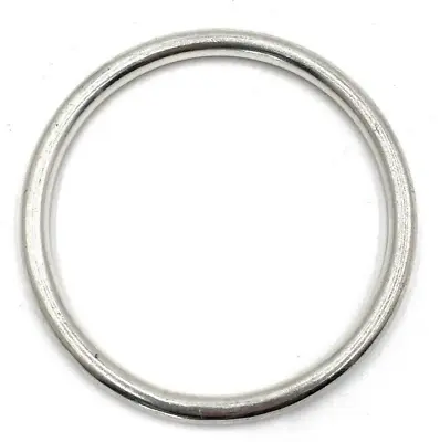 Sterling Silver Slip-on Tube Bangle Bracelet Size 8 - 16.75 Grams - 3  Diameter • $85
