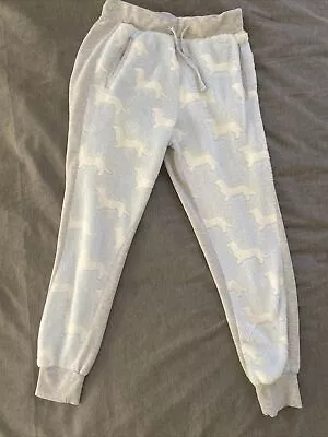 Peter Alexander Pyjama Bottoms Size Small Dog Logo Print Fluffy And Warm • $15
