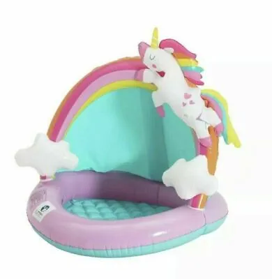 Chad Valley Inflatable Unicorn Baby Shaded Paddling Pool - 28 L • £13