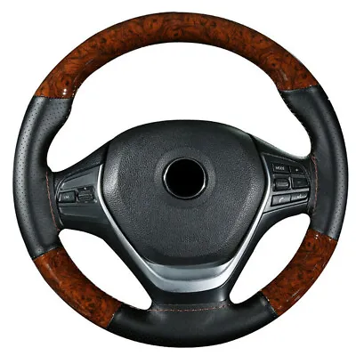 Car Steering Wheel Cover Comfortable Accessories With Needles Thread 4 Seasons • $15.20