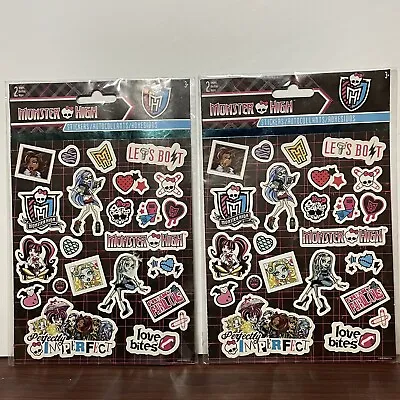 Monster High Stickers 2packs  (2 Sheets Per Pack) (2012) Brand New. Sealed • $8