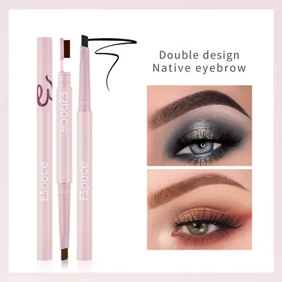 Triangle Auto Rotating Dual-End Eyebrow Waterproof Dual-Use Eye Brow Liner Pen • $3.01