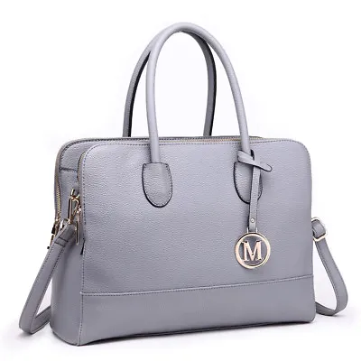 Women Work Shoulder Bag Ladies Handbag Satchel 13.5inch Laptop Bag Zipper • £17.99