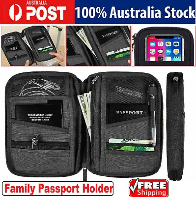 $12.99 • Buy Waterproof Passport Holder Travel Document Wallet Bag Family Case Organizer  AU 