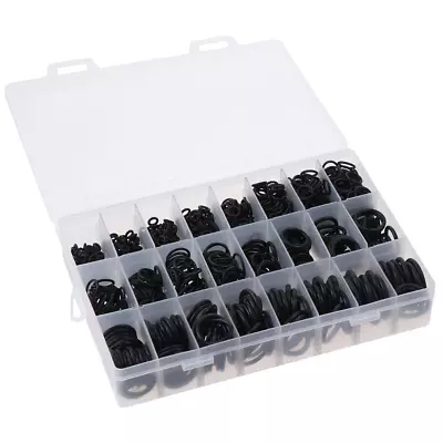 O Ring Kit 1200 Pcs Rubber O-Ring Assortment Kit Standard Metric Nitrile NBR Rub • $16.05