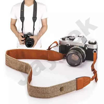 Vintage Camera Shoulder Neck Strap Belt DSLR SLR  For Sony Canon Nikon Pentax UK • £3.99