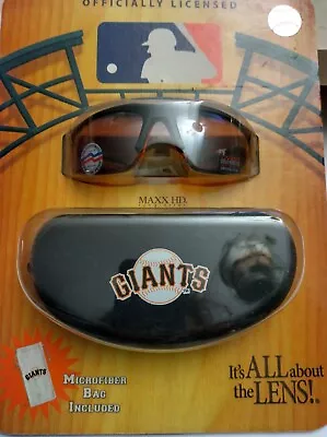 Maxx HD Giants Sunglasses & Case Set TM/C MLBP 2016 Original Pack • $60